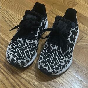 Black and White Adidas Sneakers